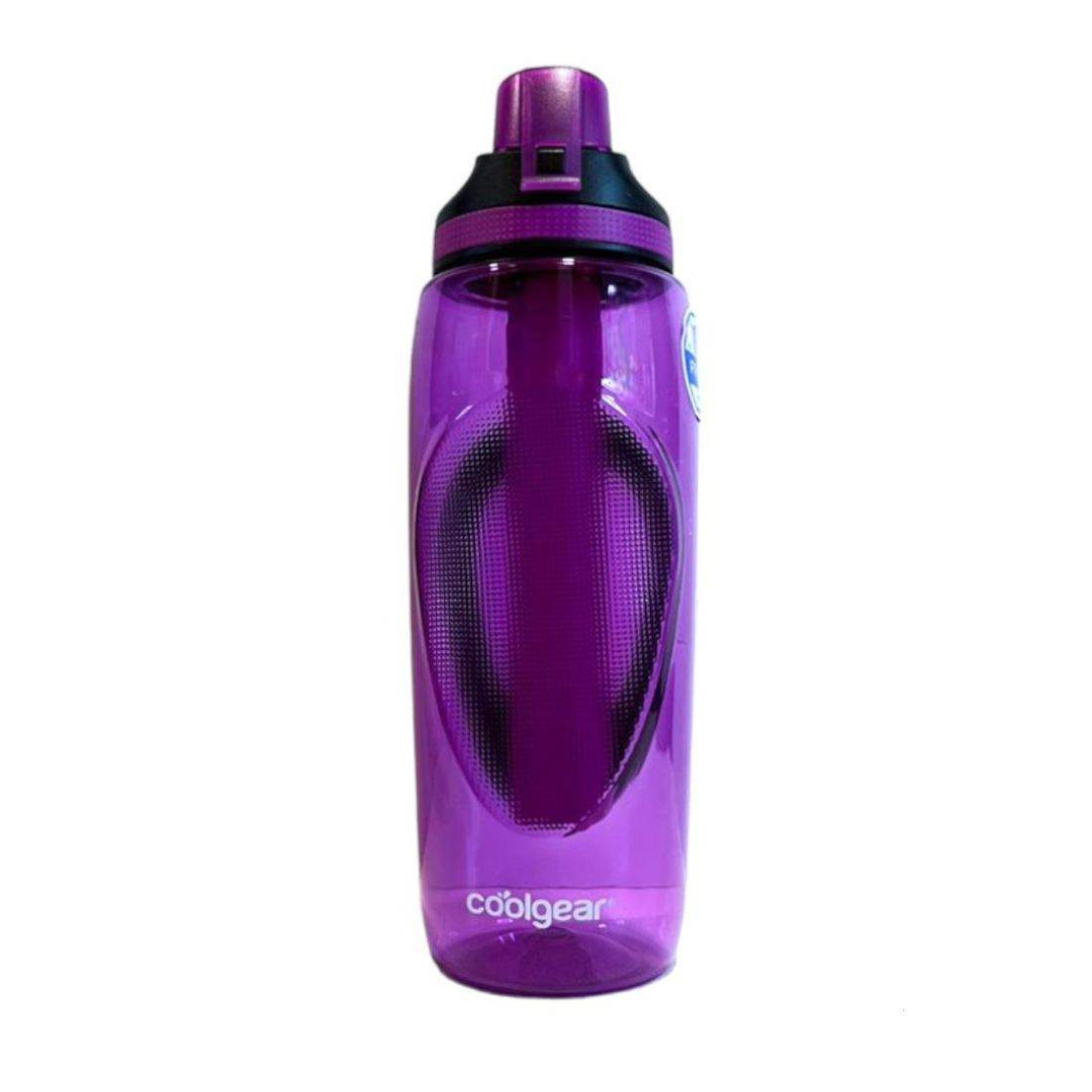 CoolGear Water Bottle W/Bumper Purple 0.65L CG-1454-PE